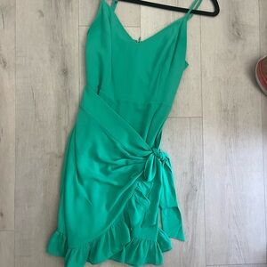 Lilly Pultizer Green Alisa Wrap Dress Botanical Green